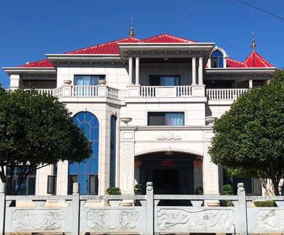 AT1901欧式豪华大气三层别墅娄底实建施工效果欣赏