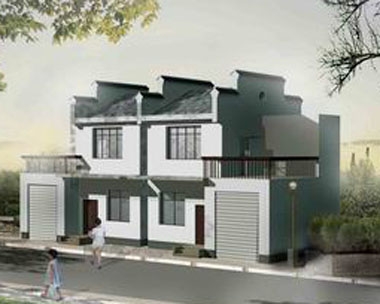 455湖南社会主义新农村可双拼住宅 8.4m×10.8m