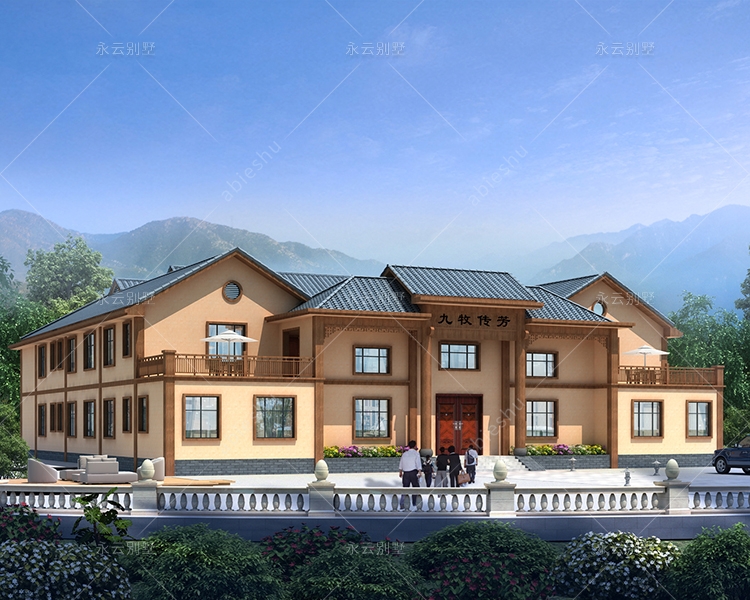 四兄弟合建/套房式格局/占地815平/中式四合院别墅定制案例
